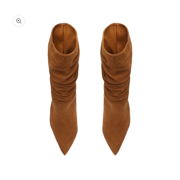 Schutz Ashlee Suede Bootie Stiletto Heel Pointed Toe Size 8 NWB Sold Out - Picture 4 of 9